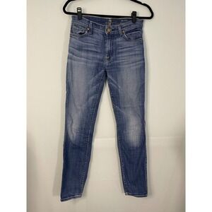 7 For All Mankind The Ankle Skinny Jeans Medium Wash Women's Size 27‎